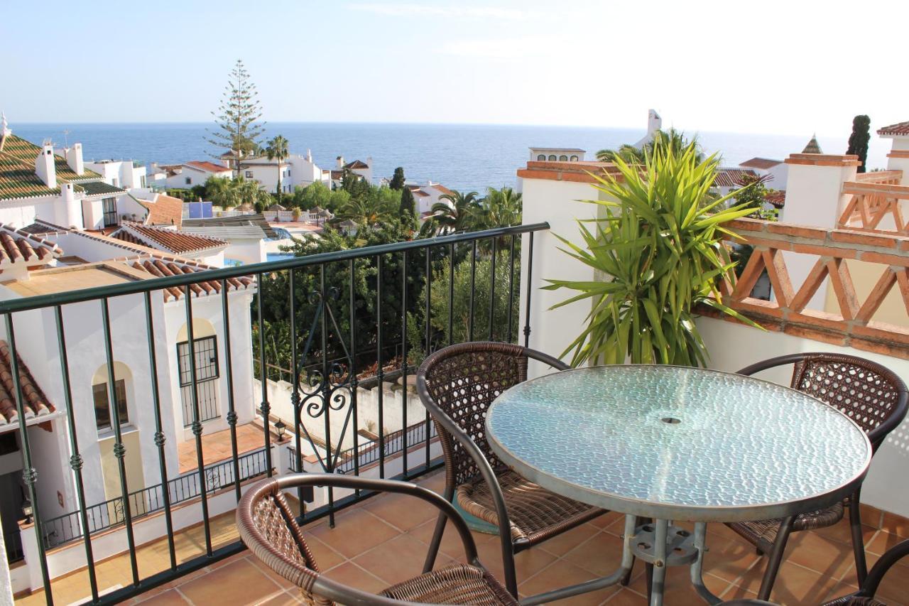Playa Burriana, Tva Terasser, Havsutsikt, Pool Nerja Luaran gambar