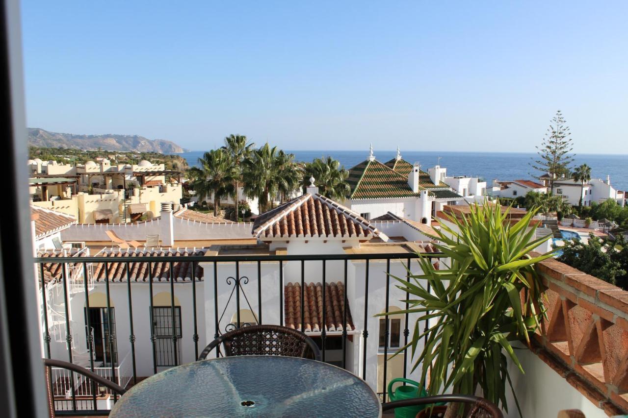 Playa Burriana, Tva Terasser, Havsutsikt, Pool Nerja Luaran gambar